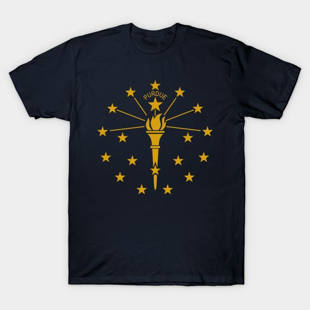 Purdue State Flag T-Shirt by mplusshift2